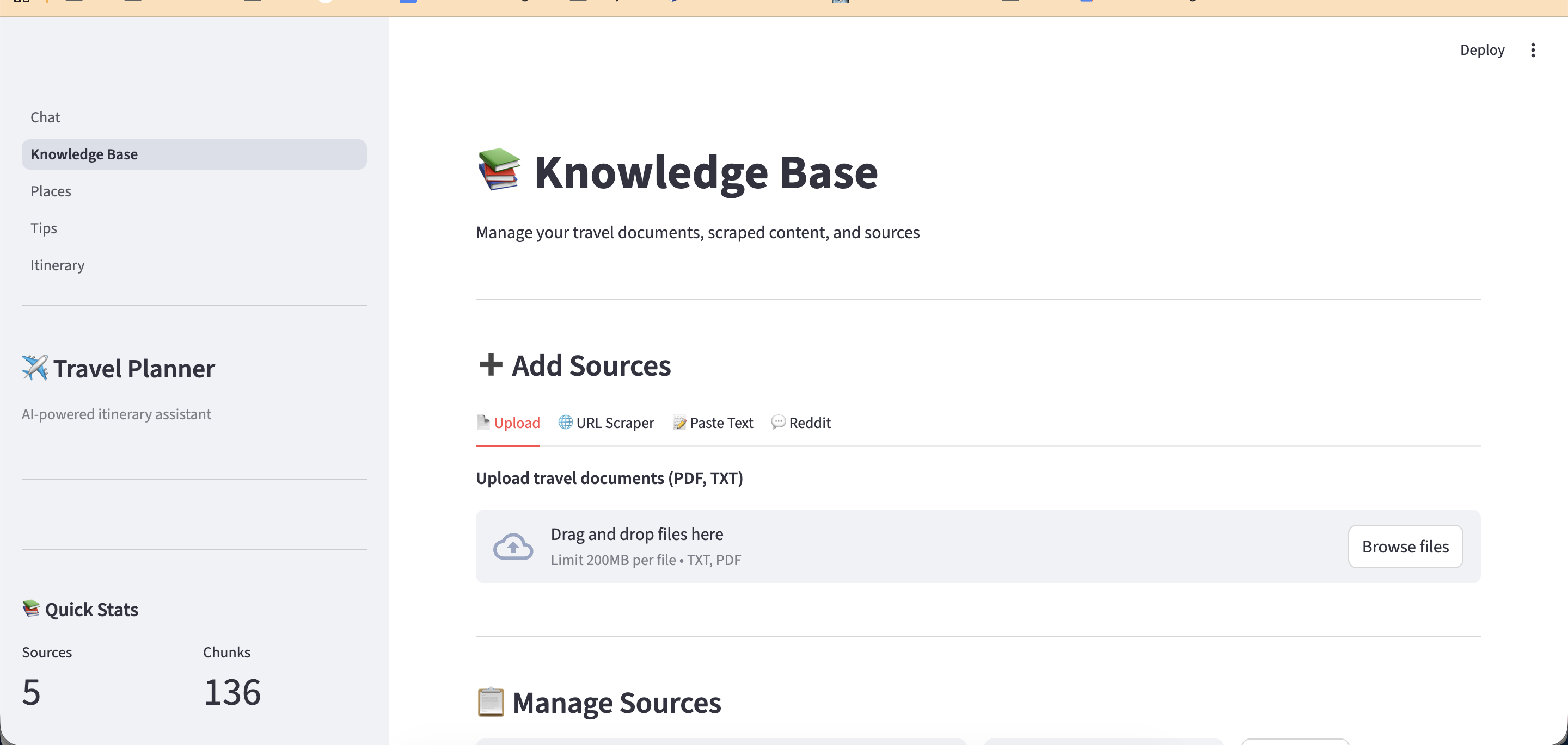 Knowledge base with multiple source ingestion